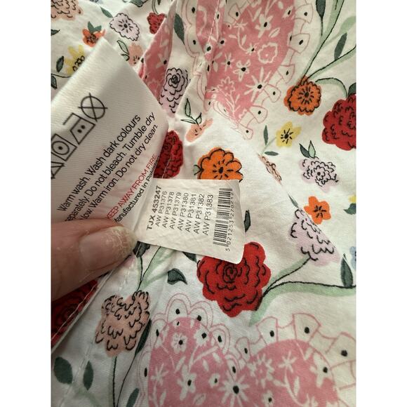 Pink flowers Hearts Floral Pillow Shams Set of 2 Quilted Cotton Kids bedding - Picture 7 of 7